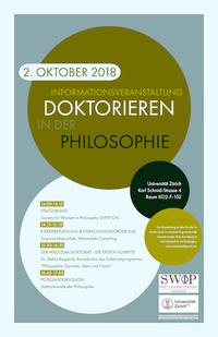 Plakat "Doktorieren in der Philosophie"